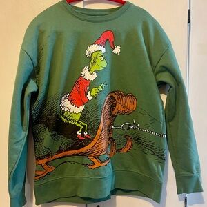Old Navy Green Grinch Crewneck Sweater